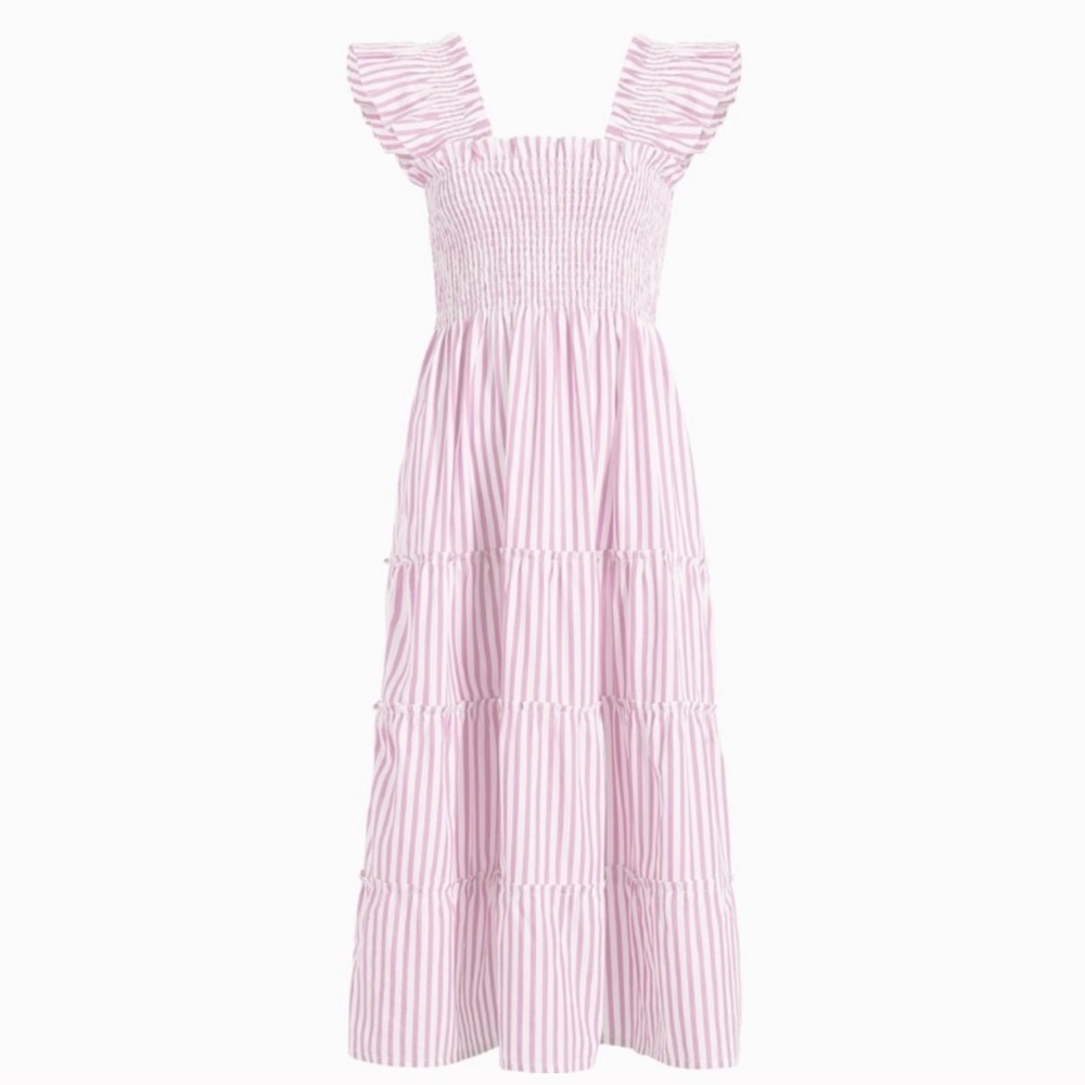 The Ellie Nap Dress - Bubblegum Stripe